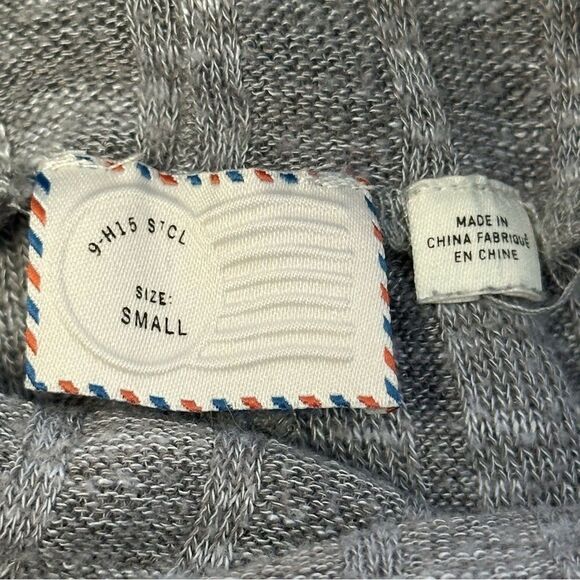 Anthropologie Grey Cowl Neck Knit Tunic, Size S - Picture 9 of 11